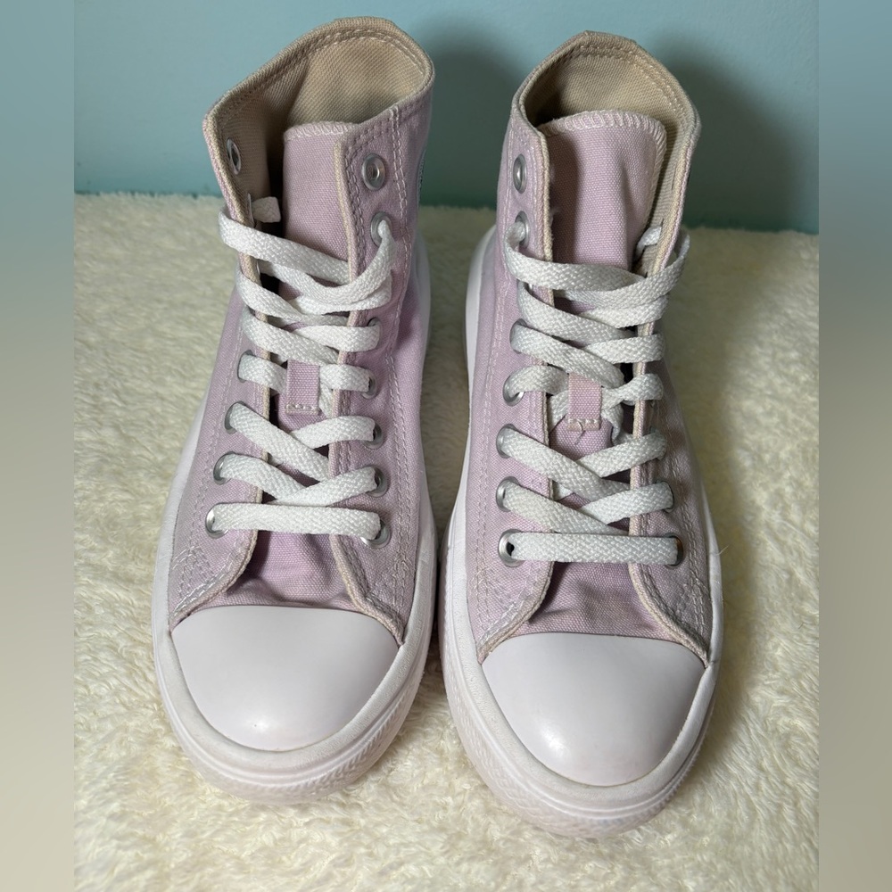 Converse Light Pink High-Top Sneakers